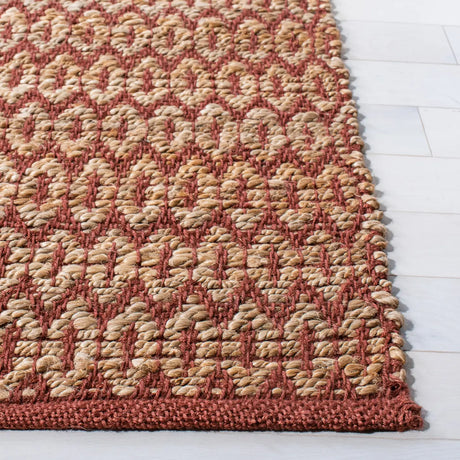 Safavieh Natural Fiber 4'-0" x 6'-0" Rug in Natural / Rust