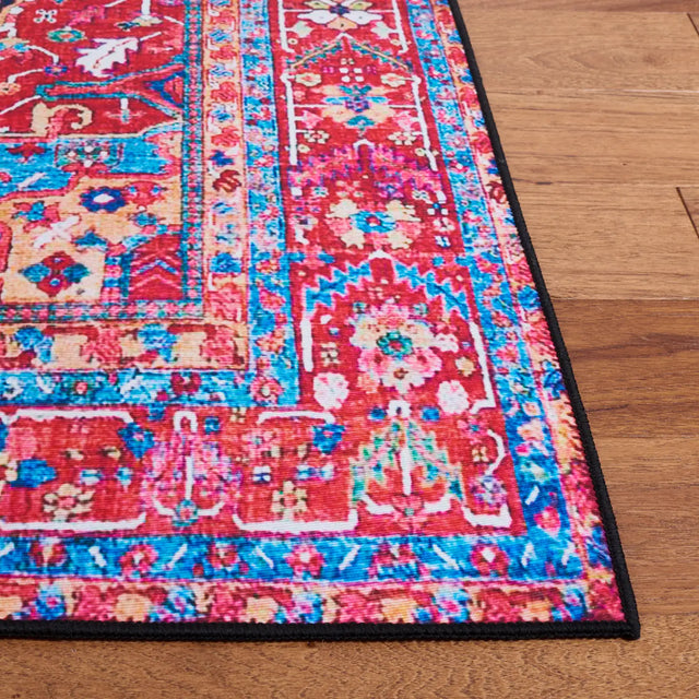 Safavieh Tucson 4'-0" x 6'-0" Rug in Navy / Red