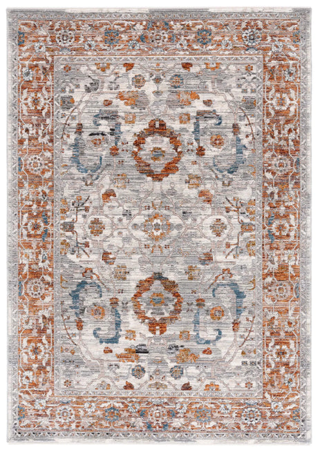 Safavieh Heirloom 700 4'-0" x 6'-0" Rug in Ivory Grey / Rust