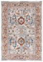 Safavieh Heirloom 700 4'-0" x 6'-0" Rug in Ivory Grey / Rust