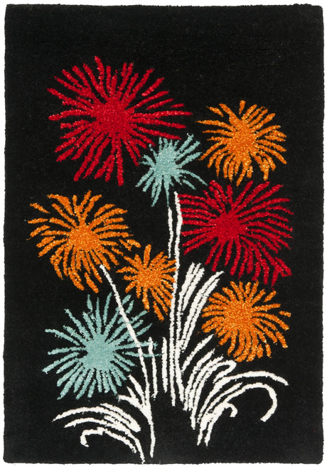 Safavieh Soho 2'-0" x 3'-0" Rug in Black / Multi