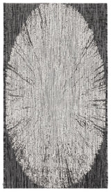 Safavieh Courtyard 2'-0" x 3'-7" Rug in Grey / Black