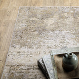 Oriental Weavers Nebulous 001H9 Beige/ Grey Rug - corner detail