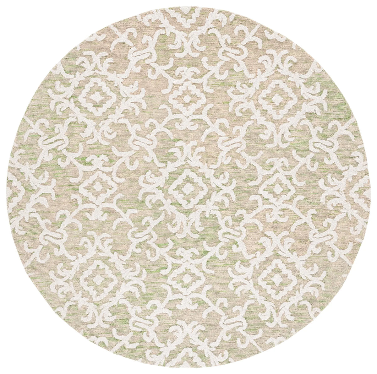 Safavieh Blossom 6'-0" x 6'-0" Rug in Light Green / Ivory