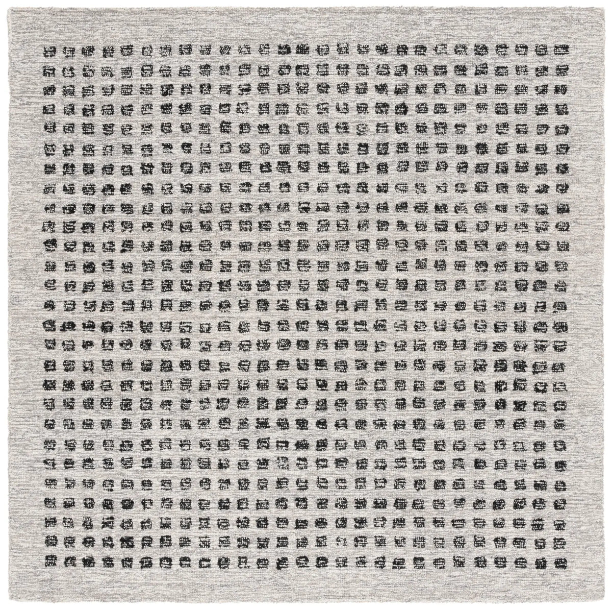 Safavieh Ebony 6'-0" x 6'-0" Rug in Silver / Black