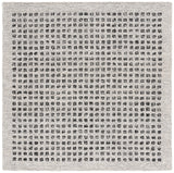 Safavieh Ebony 6'-0" x 6'-0" Rug in Silver / Black