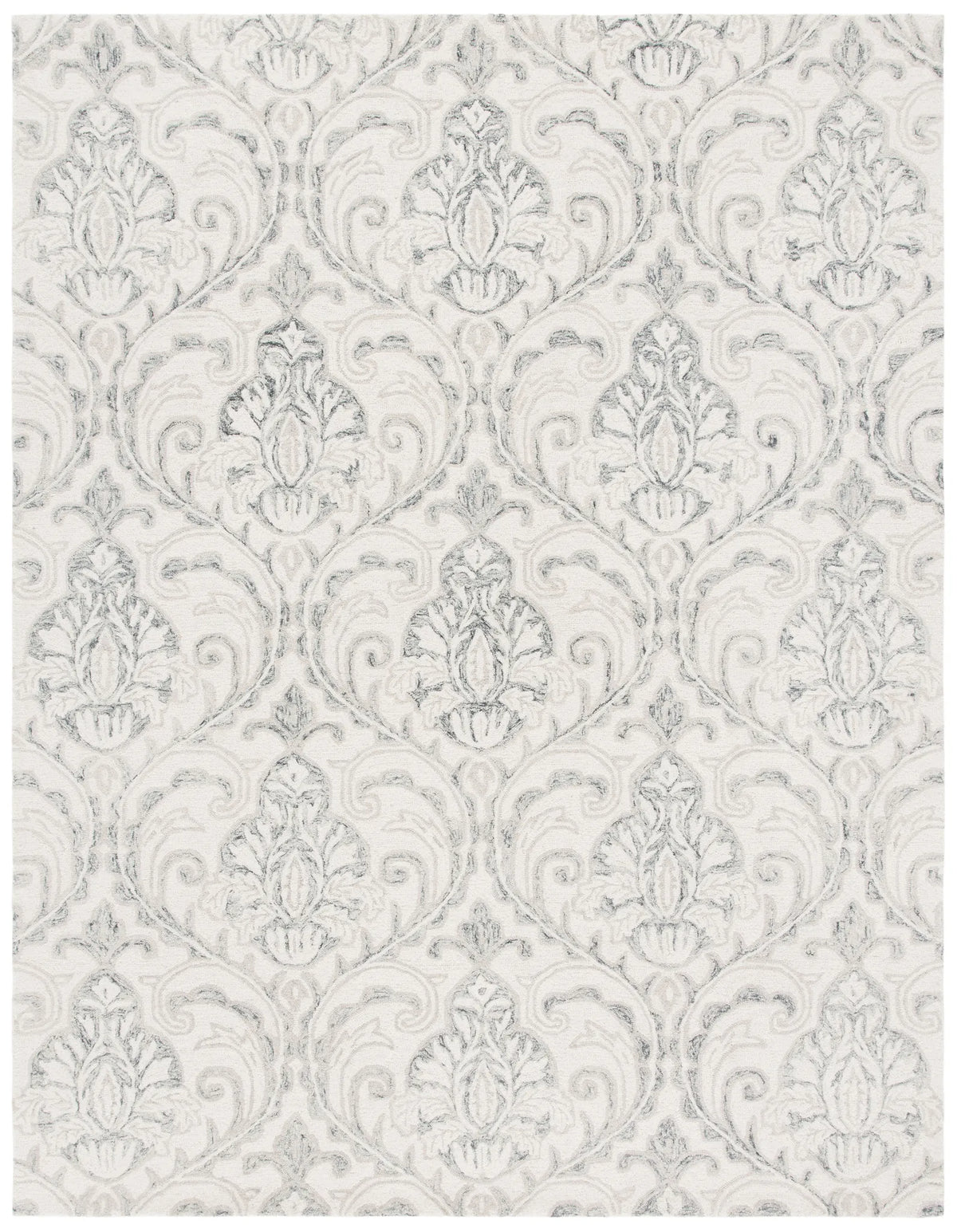 Safavieh Micro-Loop 10'-0" x 14'-0" Rug in Ivory / Grey