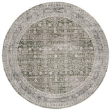 Safavieh Vintage Tabriz 6'-7" x 6'-7" Rug in Green / Grey
