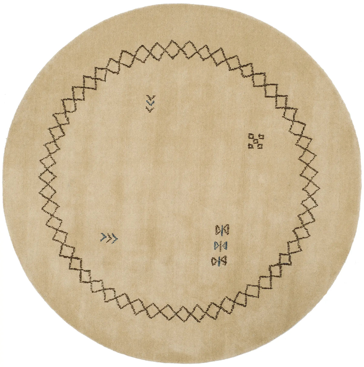Safavieh Himalaya 6'-0" x 6'-0" Rug in Beige / Multi