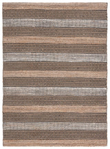 Safavieh Natural Fiber 4'-0" x 6'-0" Rug in Black / Natural
