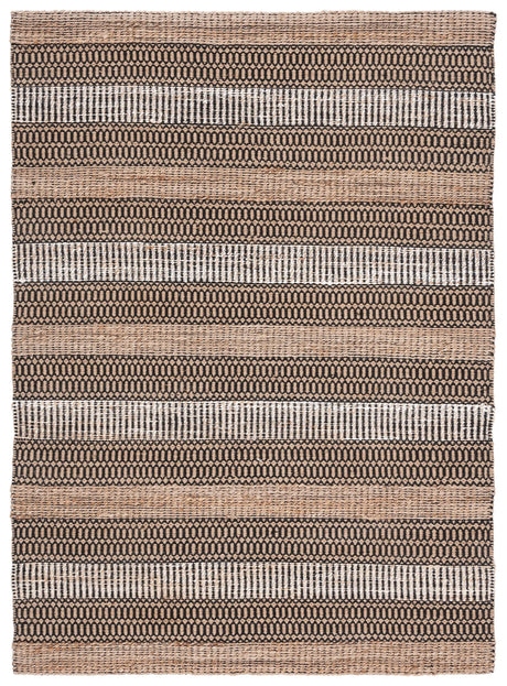 Safavieh Natural Fiber 4'-0" x 6'-0" Rug in Black / Natural