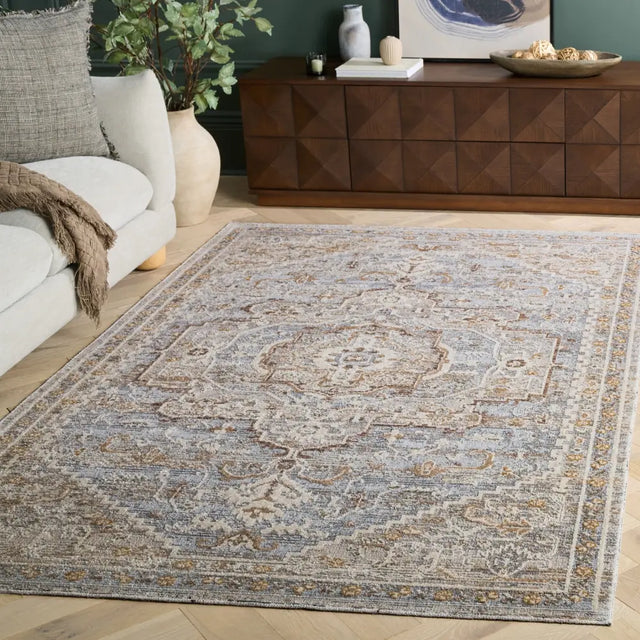 Safavieh Miranda 5'-0" x 8'-0" Rug in Beige / Grey Ivory
