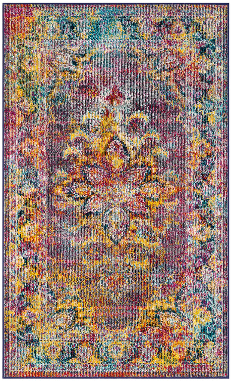 Safavieh Crystal 3'-0" x 5'-0" Rug in Navy / Light Blue