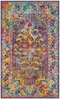 Safavieh Crystal 3'-0" x 5'-0" Rug in Navy / Light Blue