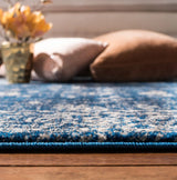 Safavieh Evoke 4'-0" x 6'-0" Rug in Navy / Ivory