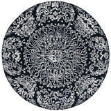 Safavieh Metro 6'-0" x 6'-0" Rug in Black / Ivory