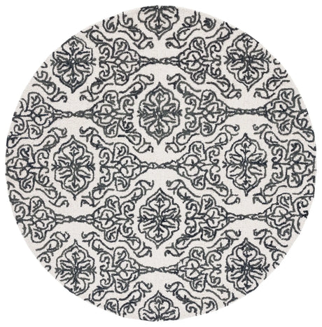 Safavieh Blossom 6'-0" x 6'-0" Rug in Ivory / Black