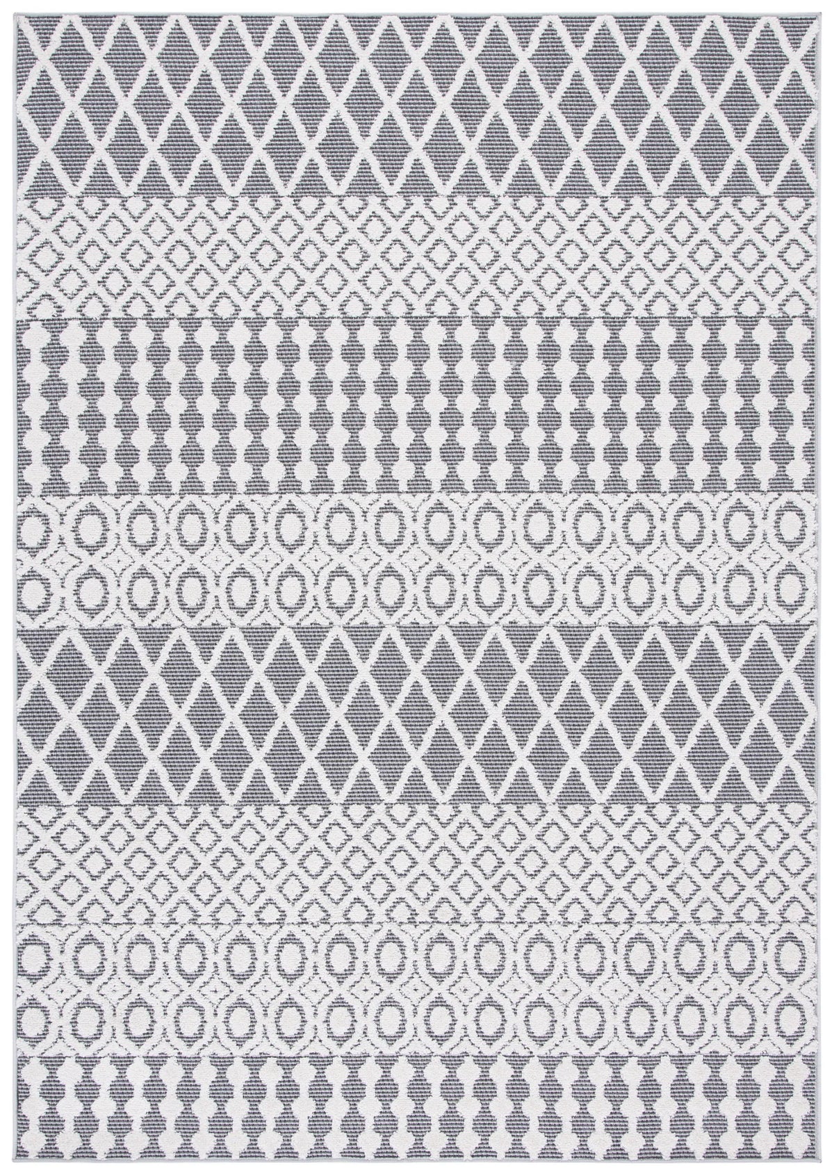 Safavieh Cabana 4'-5" x 6'-5" Rug in Ivory / Grey