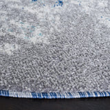 Safavieh Aston 6'-7" x 6'-7" Rug in Grey / Blue