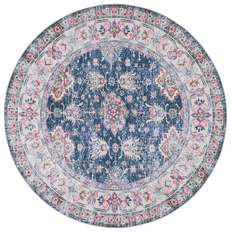 Safavieh Tucson 6'-0" x 6'-0" Rug in Navy / Beige