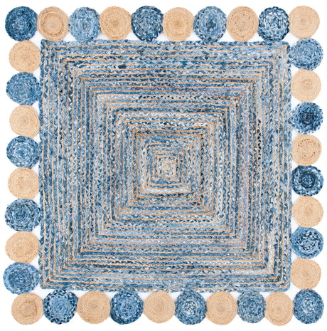 Safavieh Cape Cod 6'-0" x 6'-0" Rug in Blue / Beige