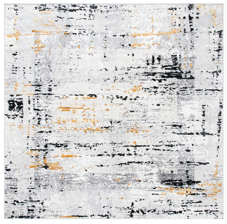 Safavieh Amelia 6'-7" x 6'-7" Rug in Grey / Gold