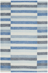 Safavieh Striped Kilim 4'-0" x 6'-0" Rug in Blue