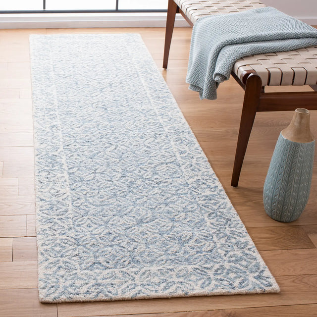 Safavieh Abstract 2'-3" x 10'-0" Rug in Blue / Ivory