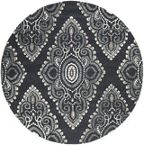 Safavieh Wyndham 7'-0" x 7'-0" Rug in Dark Grey / Ivory