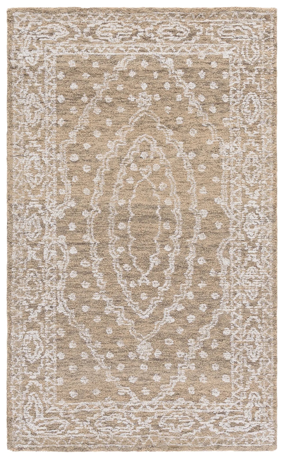 Safavieh Ebony 3'-0" x 5'-0" Rug in Ivory / Brown