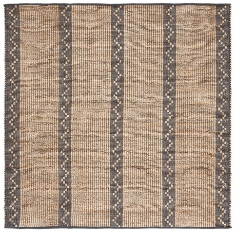 Safavieh Natural Fiber 6'-0" x 6'-0" Rug in Natural / Grey