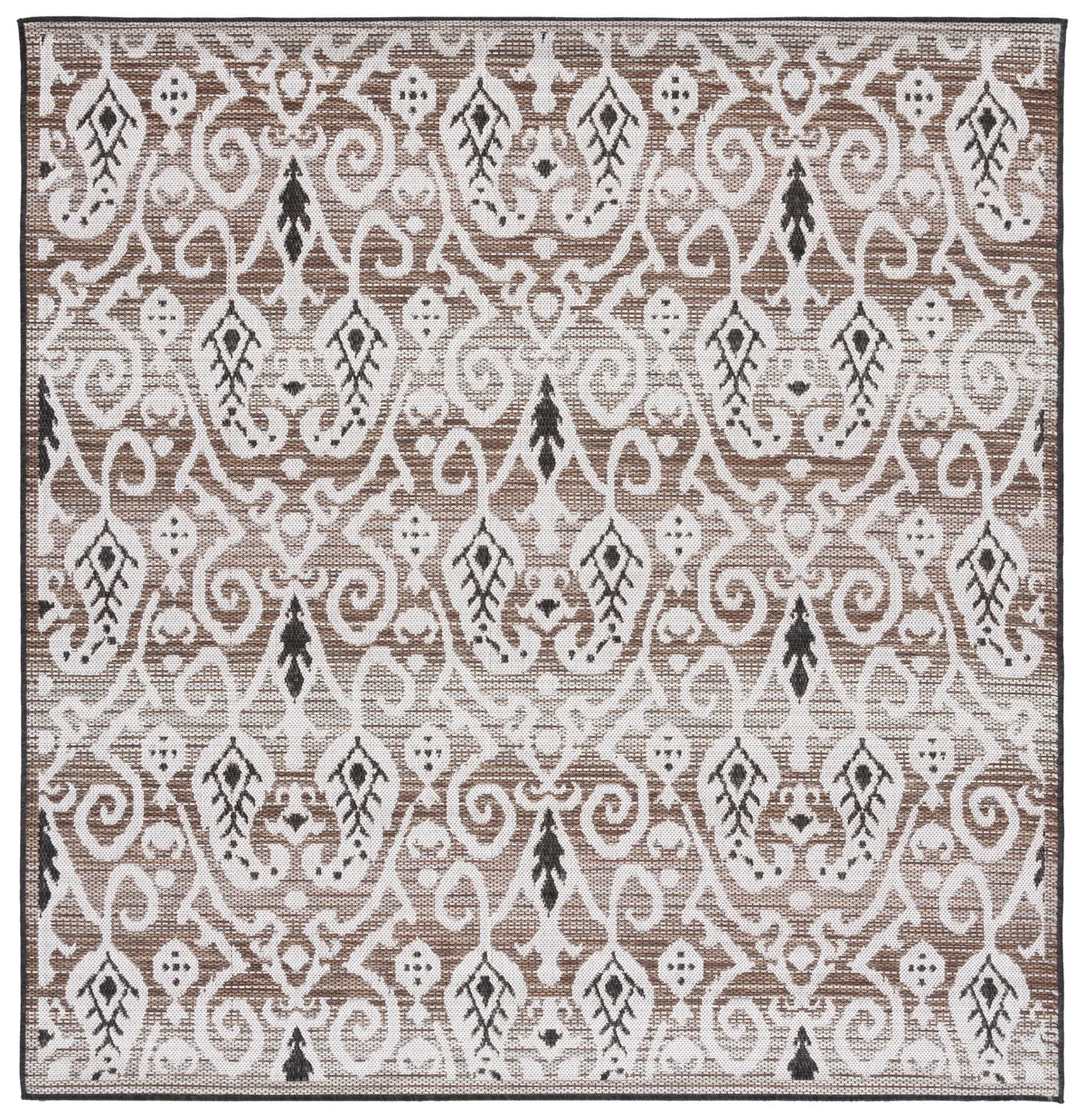 Safavieh Havana 6'-7" x 6'-7" Rug in Light Brown / Ivory