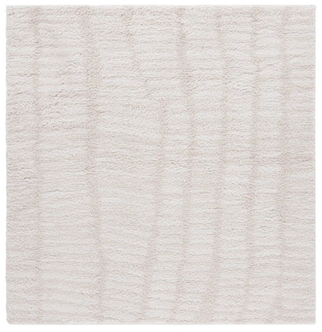 Safavieh Rumi Shag 6'-7" x 6'-7" Rug in Ivory / Light Beige