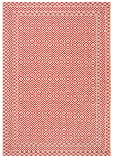 Safavieh Courtyard 4'-0" x 5'-7" Rug in Beige / Red