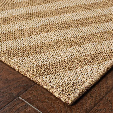 Oriental Weavers Sphinx Karavia 1330X Tan / Tan Rugs - corner detail