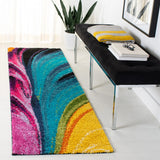 Safavieh Fiesta Shag 2'-3" x 10'-0" Rug in Multi