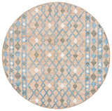 Safavieh Kilim 7'-0" x 7'-0" Rug in Natural / Blue