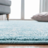 Safavieh Tulum 4'-0" x 6'-0" Rug in Aqua / Ivory