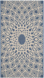 Safavieh Courtyard 2'-0" x 3'-7" Rug in Blue / Beige