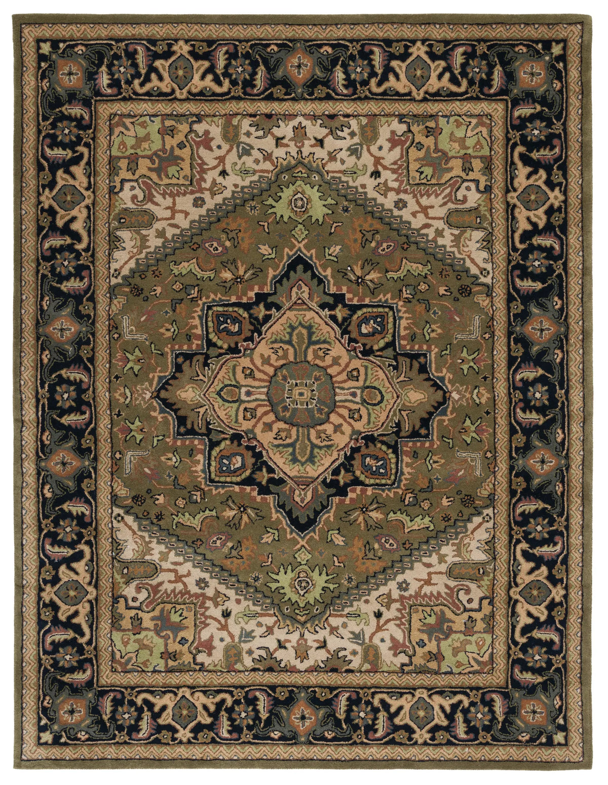 Safavieh Heritage 10'-0" x 14'-0" Rug in Green / Light Brown
