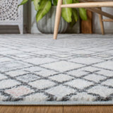 Safavieh Amsterdam 4'-0" x 6'-0" Rug in Grey / Ivory