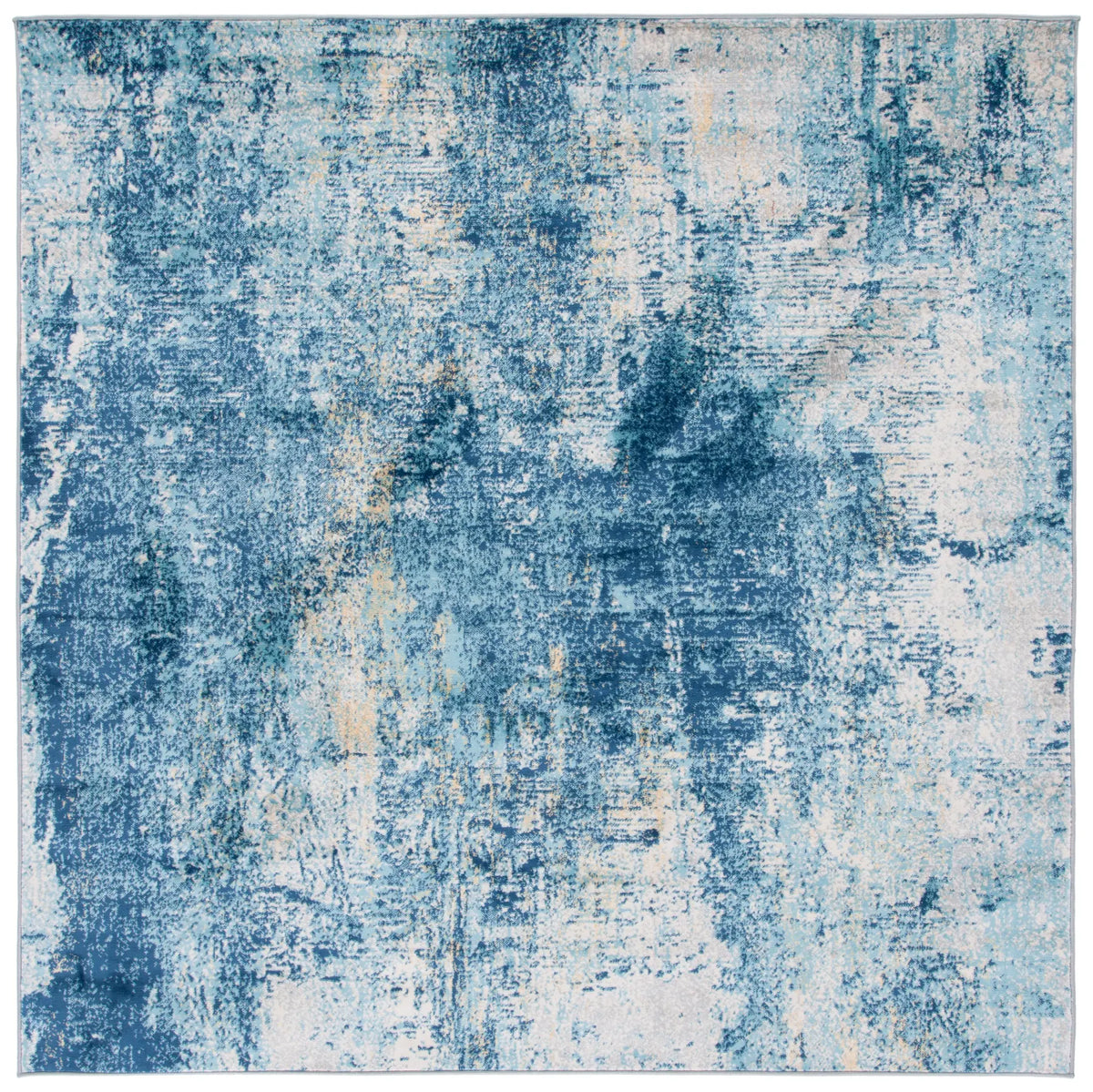 Safavieh Jasper 100 6'-7" x 6'-7" Rug in Aqua / Ivory
