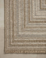 Loloi Dawn Daw-01 Natural Rug - corner on wood