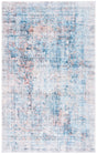 Safavieh Santa Monica 4'-0" x 6'-0" Rug in Blue / Rust
