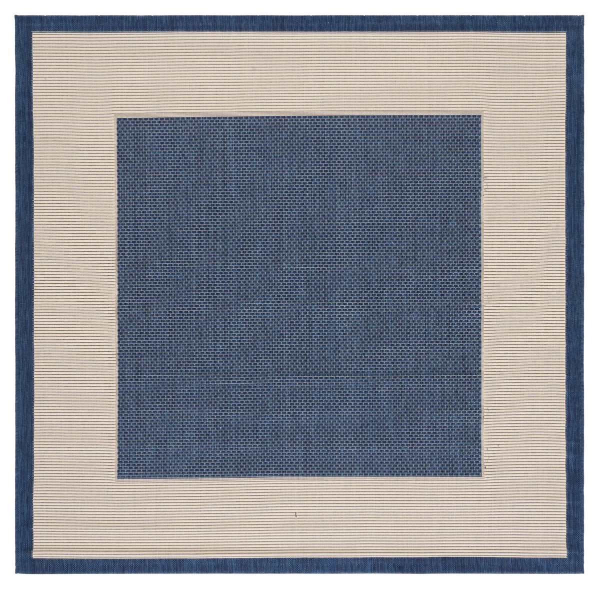 Safavieh Courtyard 6'-7" x 6'-7" Rug in Navy / Beige