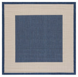 Safavieh Courtyard 6'-7" x 6'-7" Rug in Navy / Beige