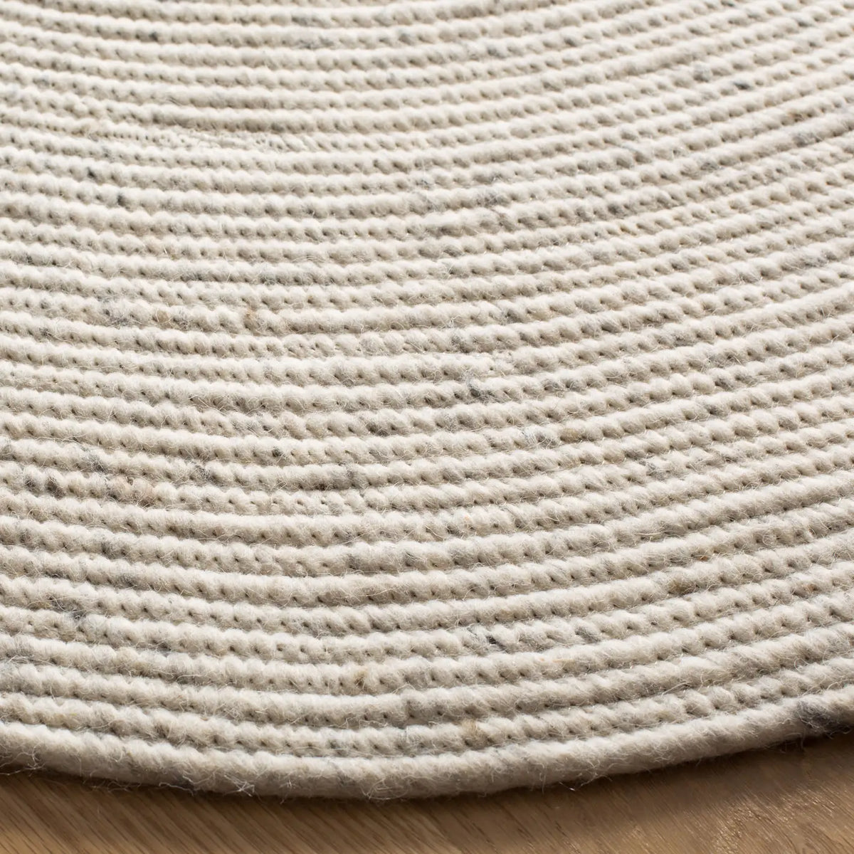 Safavieh Braided 3'-0" x 3'-0" Rug in Light Beige