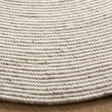 Safavieh Braided 3'-0" x 3'-0" Rug in Light Beige