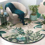 Safavieh Blossom 6'-0" x 6'-0" Rug in Ivory / Green