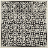 Safavieh Cambridge 6'-0" x 6'-0" Rug in Black / Ivory